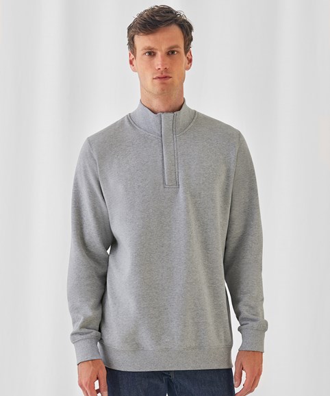 B&C ID004 ¼ zip sweatshirt