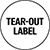 Rebrandable - Tear-out Label