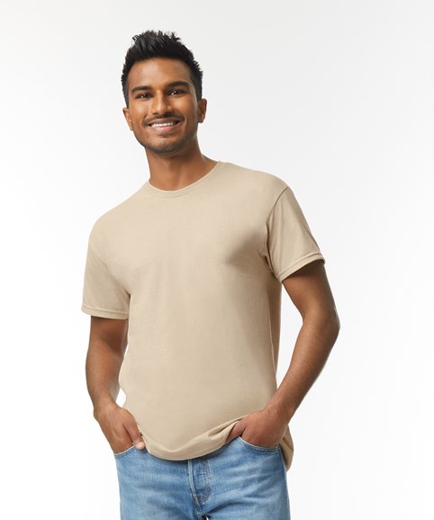 Gildan Mens Heavy Cotton T-Shirt, 2XL, Light Pink 