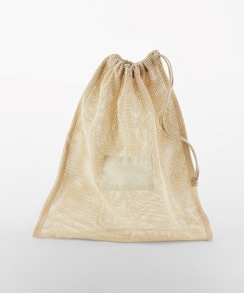 Westford Mill Jute Mini Gift Bag (6 Liters) (One Size) (Black/Black